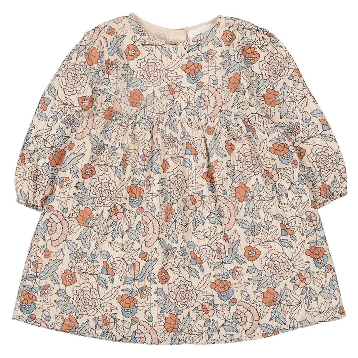 Louis Louise Carinoux Lurex Stripe Vintage Flower Dress main image 1
