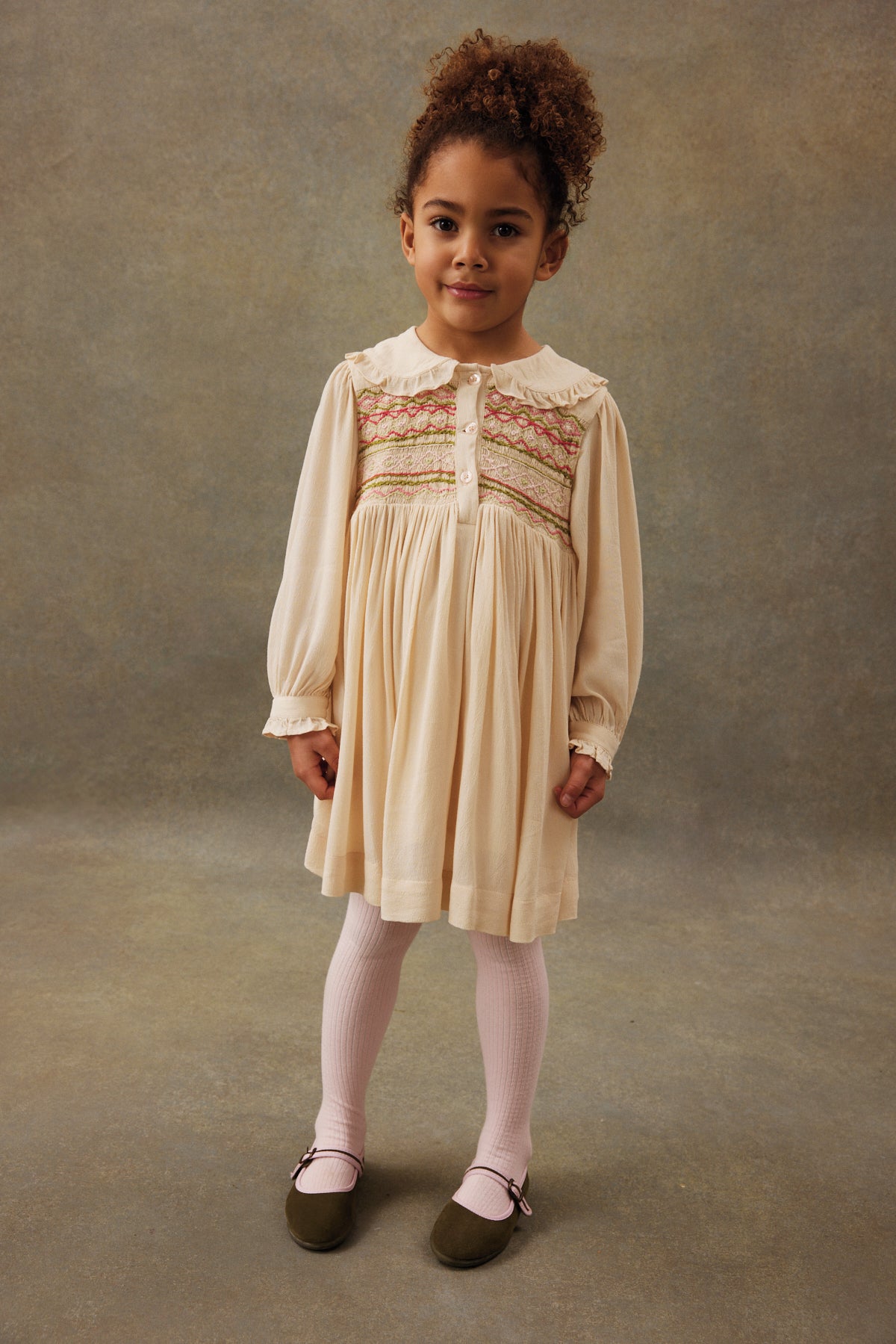 Noor Cream Dress – Les Mini