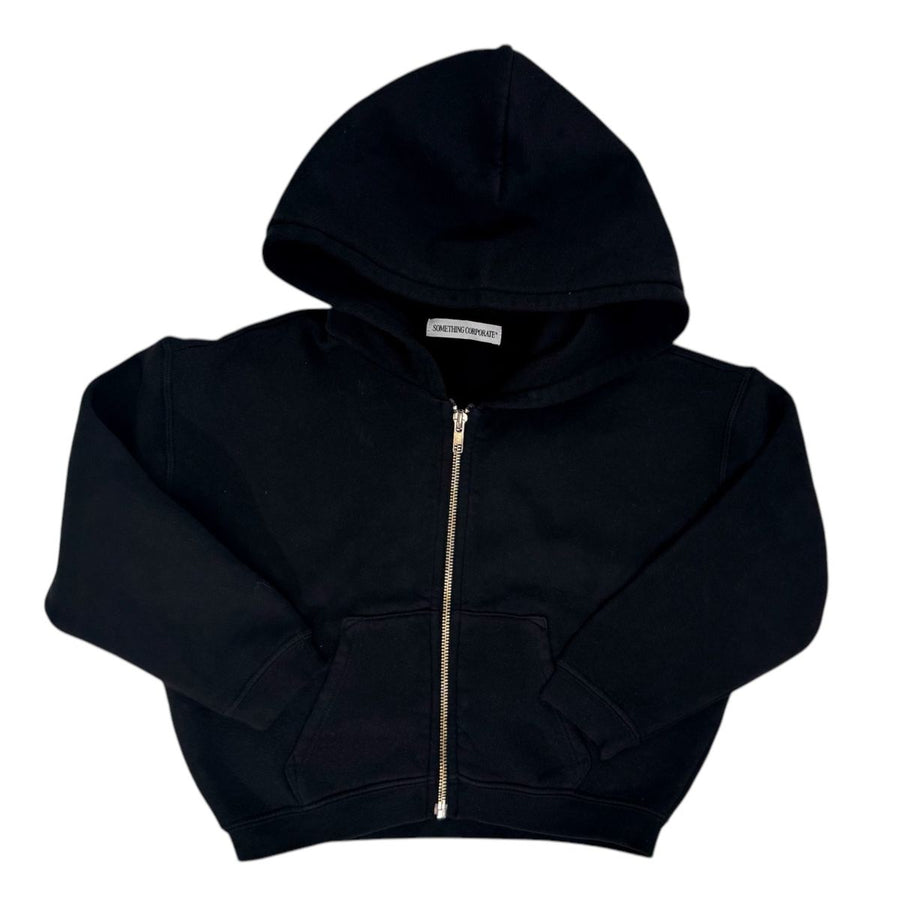 Asphalt Black Zip Up Hoodie