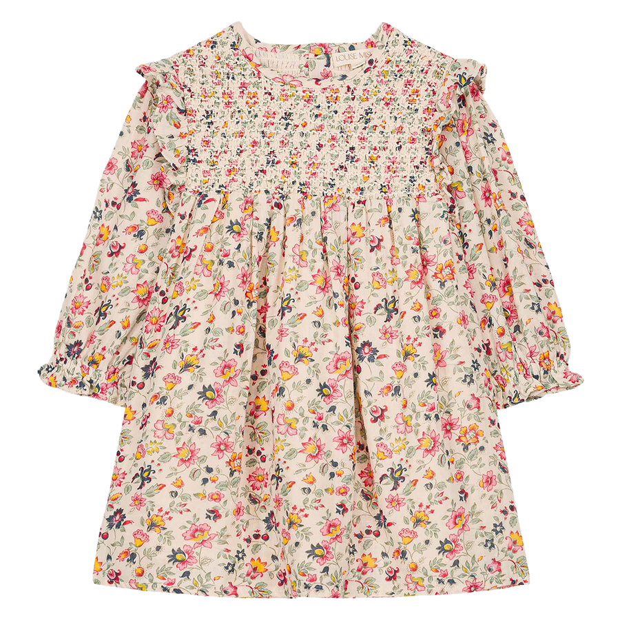 Saralou Cream Wild Flowers Dress