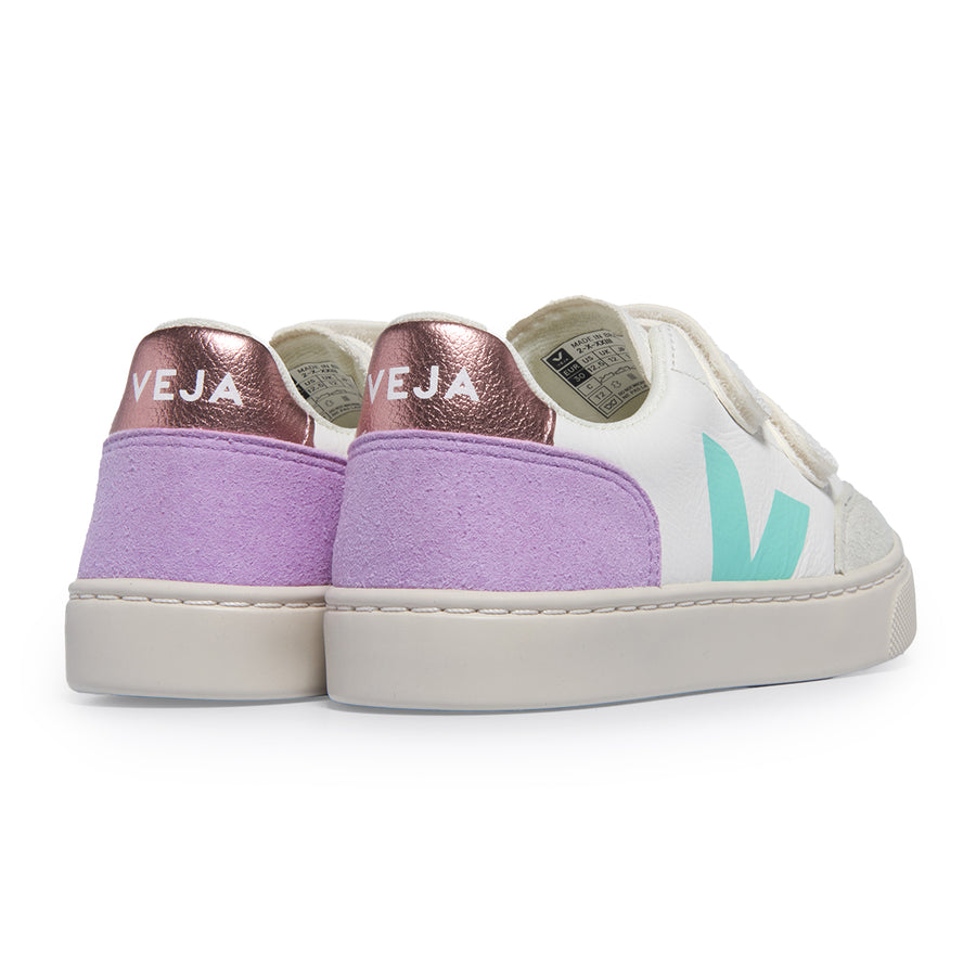 V-12 White Multicolor Orchid Velcro Sneaker