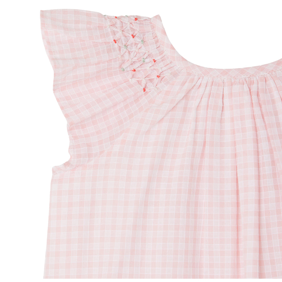 Carmela Pink Gingham Dress