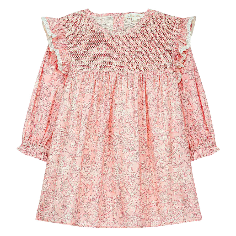 Saralou Pink Mountain Avens Dress