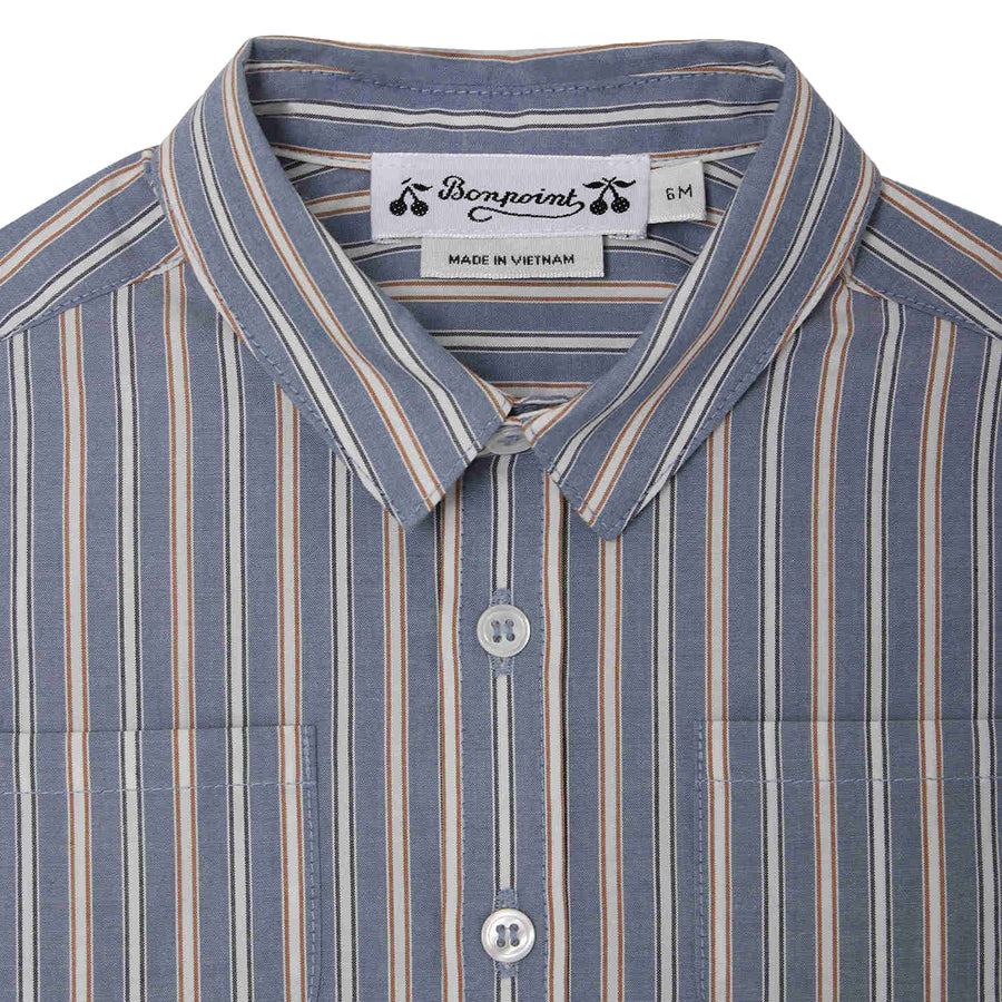 Mico Blue Striped Shirt
