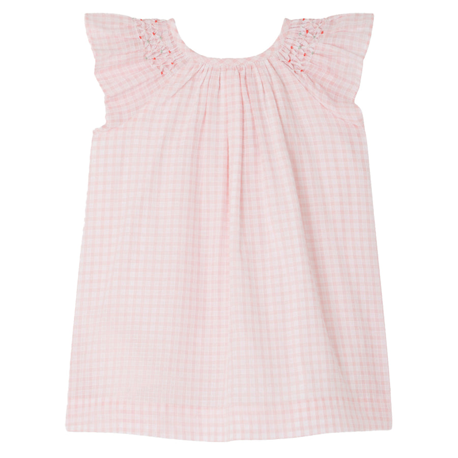 Carmela Pink Gingham Dress