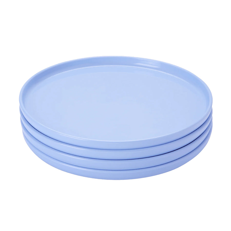 4 Plate Blue Set