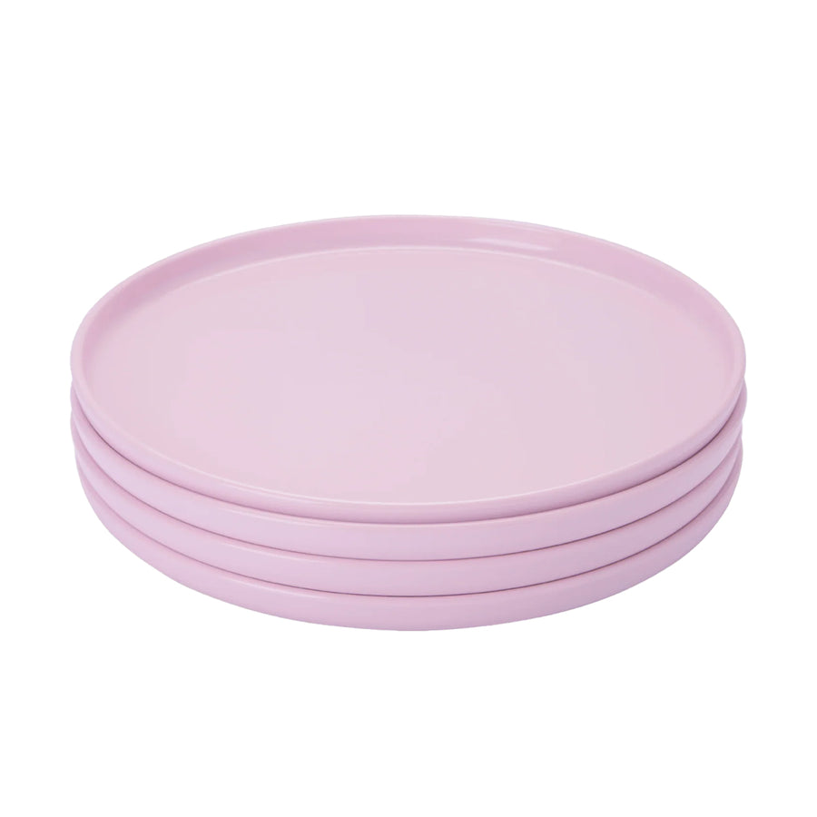 4 Plate Pink Set