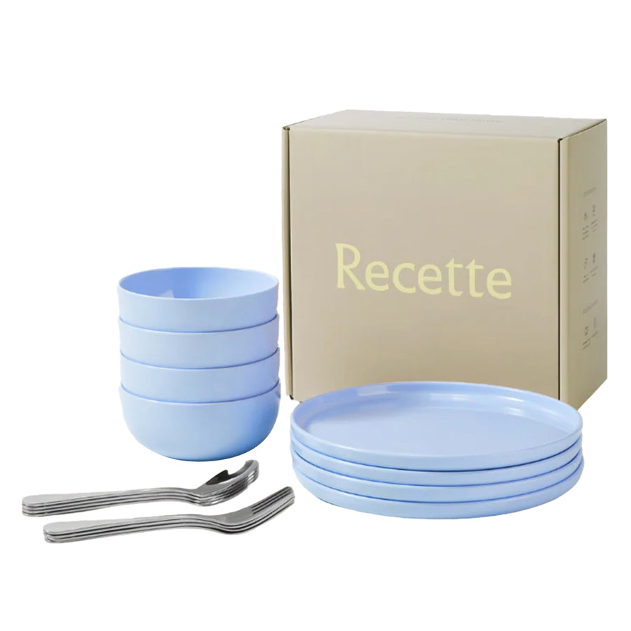 Blue Complete Dinnerware Set