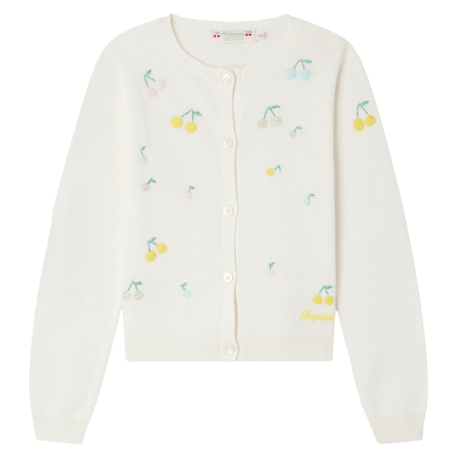 Toesie Cherry Embroidered Cardigan