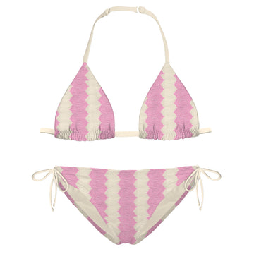 Holly Pink Waves Crochet Bikini