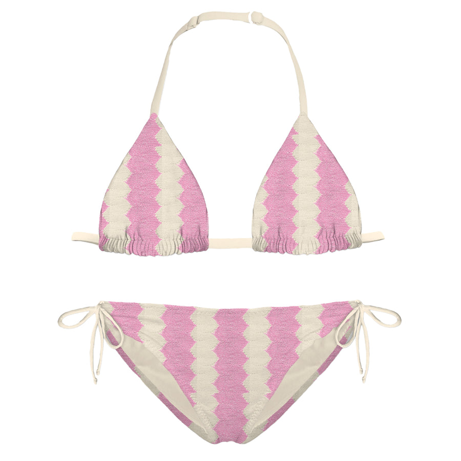 Holly Pink Waves Crochet Bikini