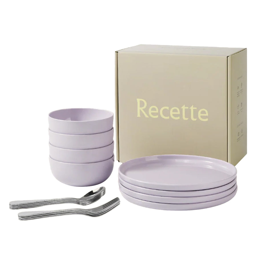 Grey Complete Dinnerware Set
