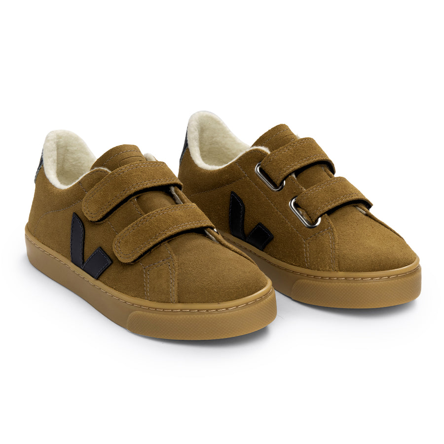 Esplar Winter Camel Nautico Faux Shearling Sneaker