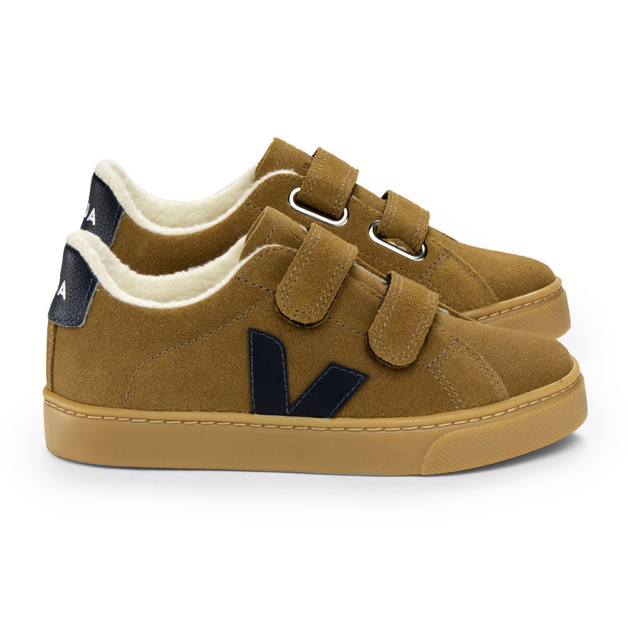 Esplar Winter Camel Nautico Faux Shearling Sneaker