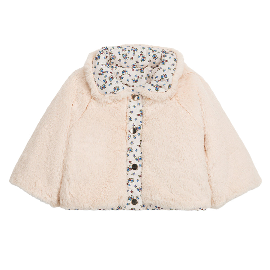 Jasmina Cream Hill Reversible Baby Jacket