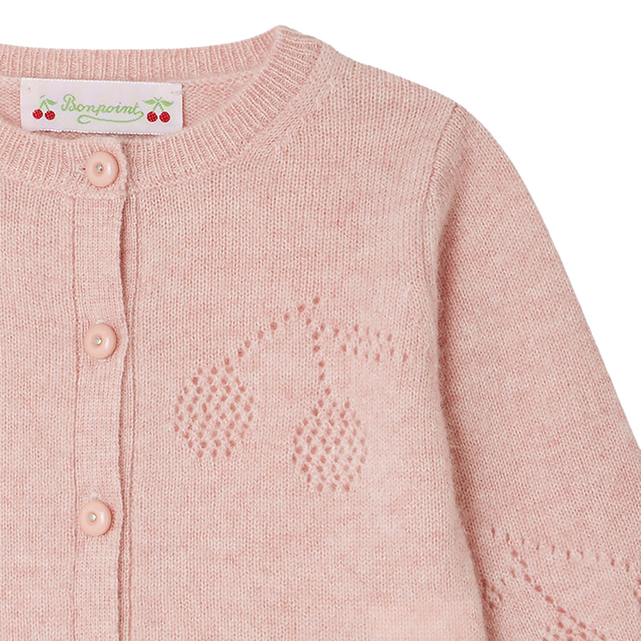 Gwenola Cashmere Cherry Baby Cardigan