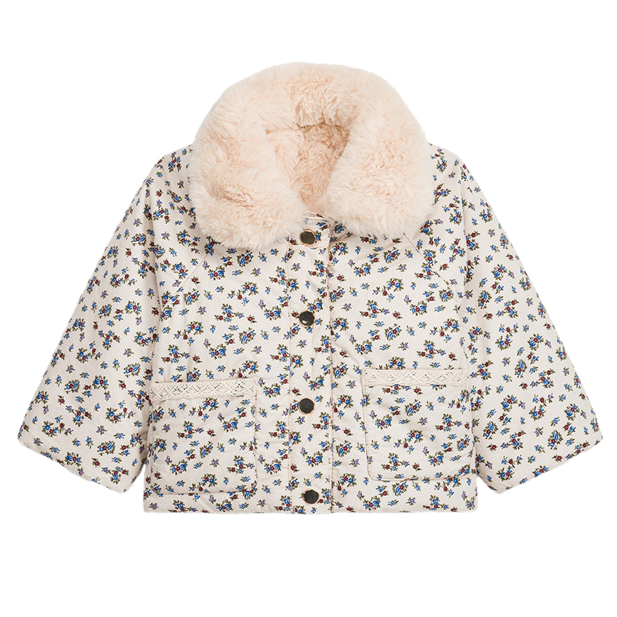 Jasmina Cream Hill Reversible Baby Jacket