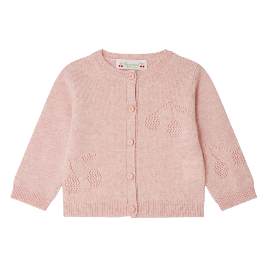 Gwenola Cashmere Cherry Baby Cardigan