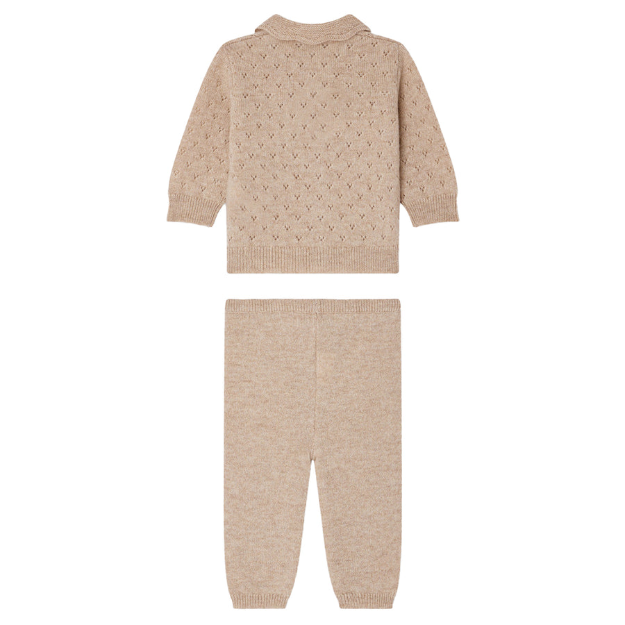 Jade Beige Cashmere Set