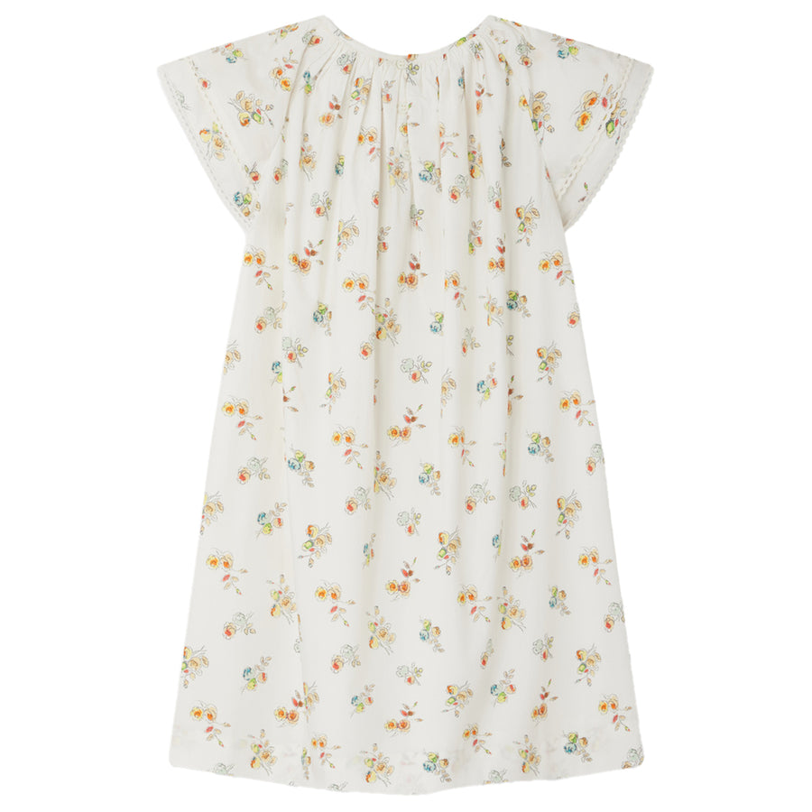 Salome White Floral Dress