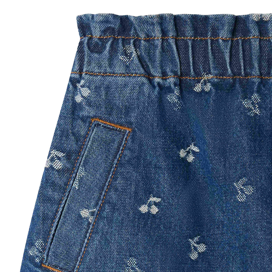 Jensua Cherry Denim Skirt