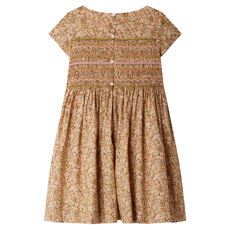 Duchesse Pink Camelia Smocked Dress