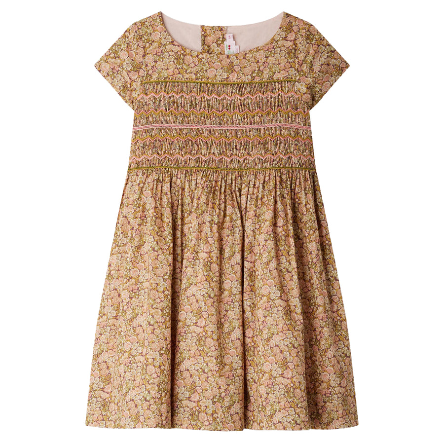 Duchesse Pink Camelia Smocked Dress