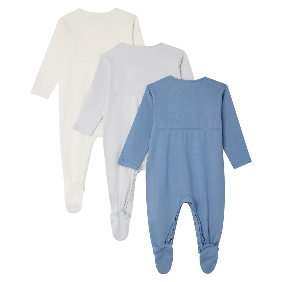 Cosima Dusky Blue Pajama Set of 3