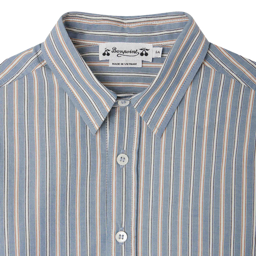 Tangui Blue Striped Shirt