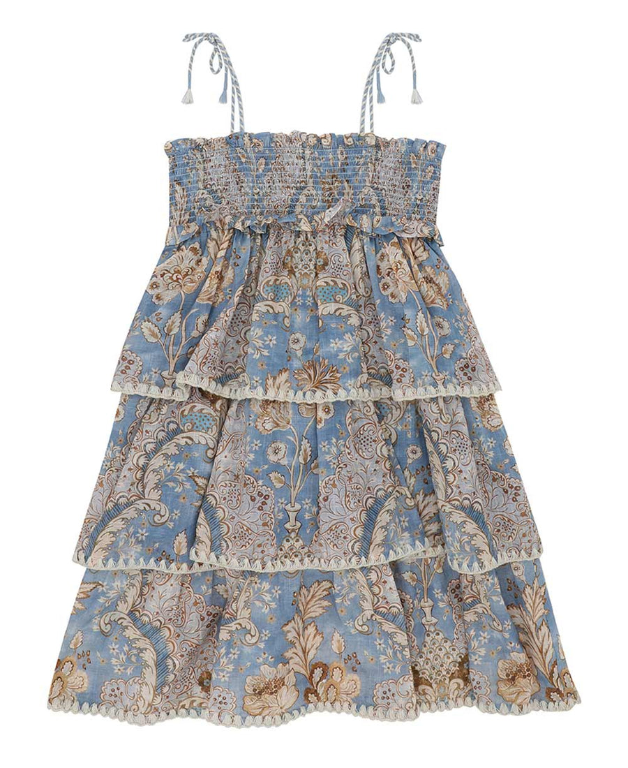 Daylight Bandana Floral Tiered Dress