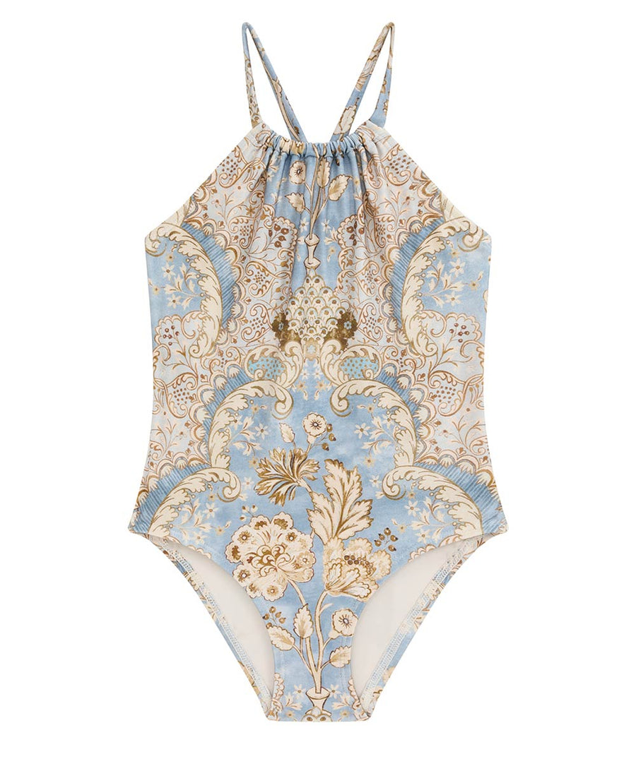 Daylight Bandana Floral Gathered Swimsuit