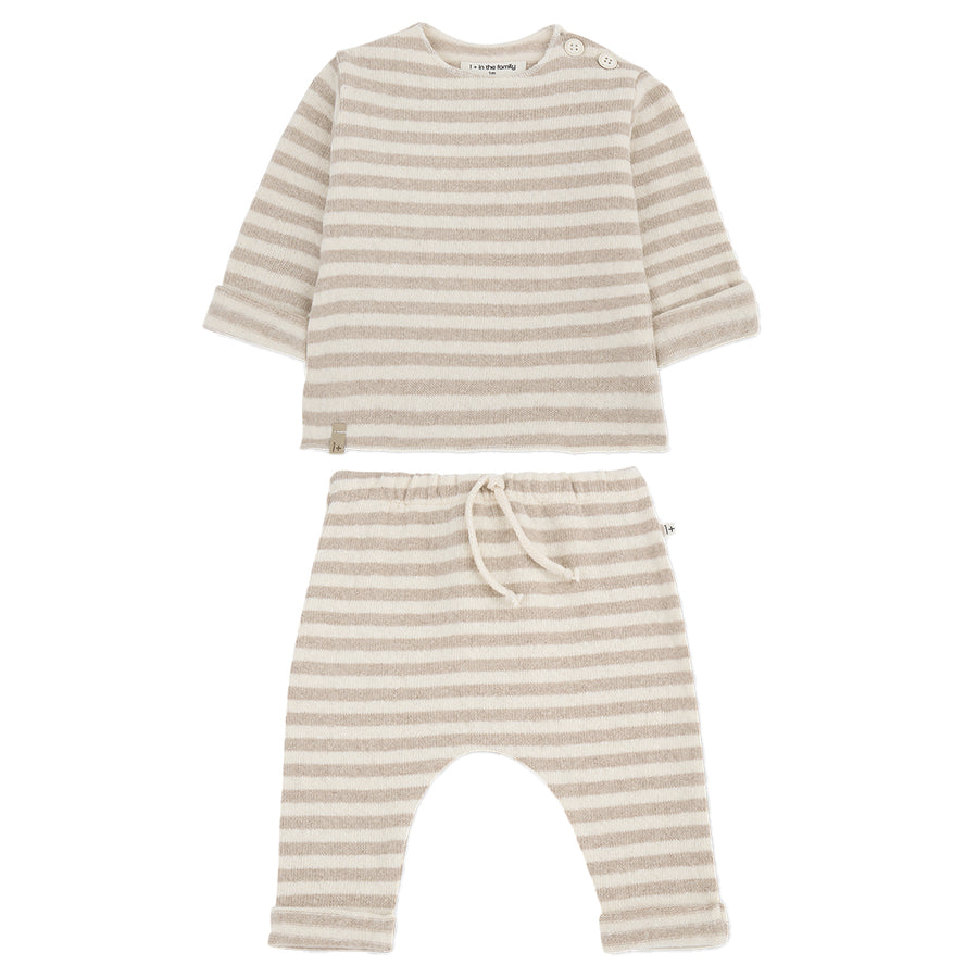 Aubin Striped Fleece Set