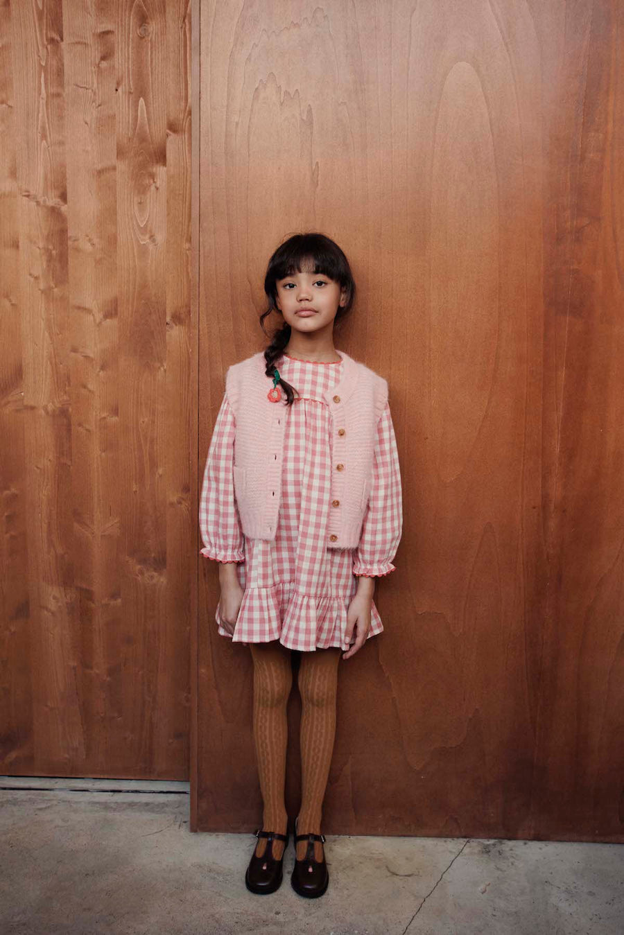 Pink Gingham Dress