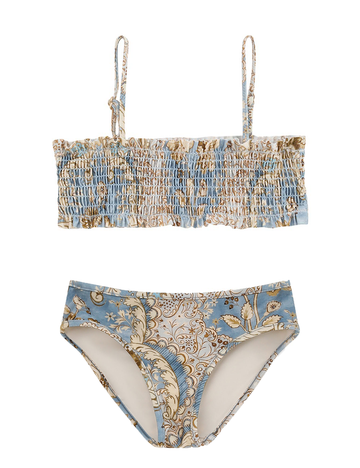 Daylight Bandana Floral Shirred Bikini