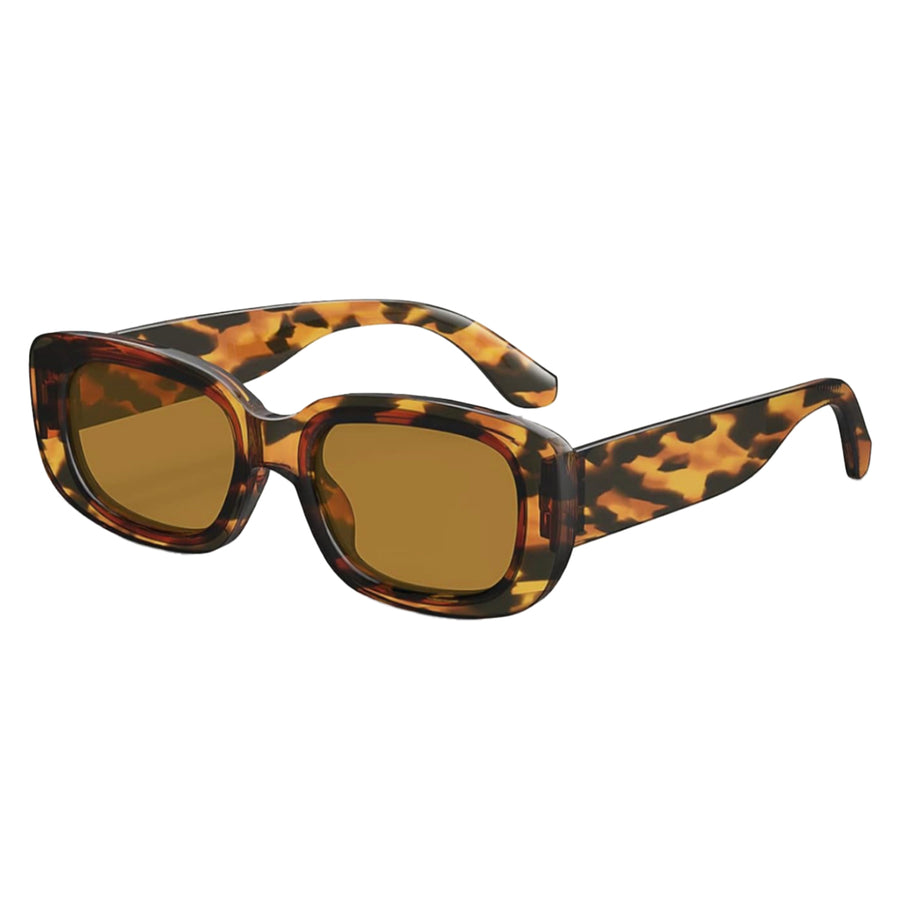 Tortoise Rectangle Sunglasses