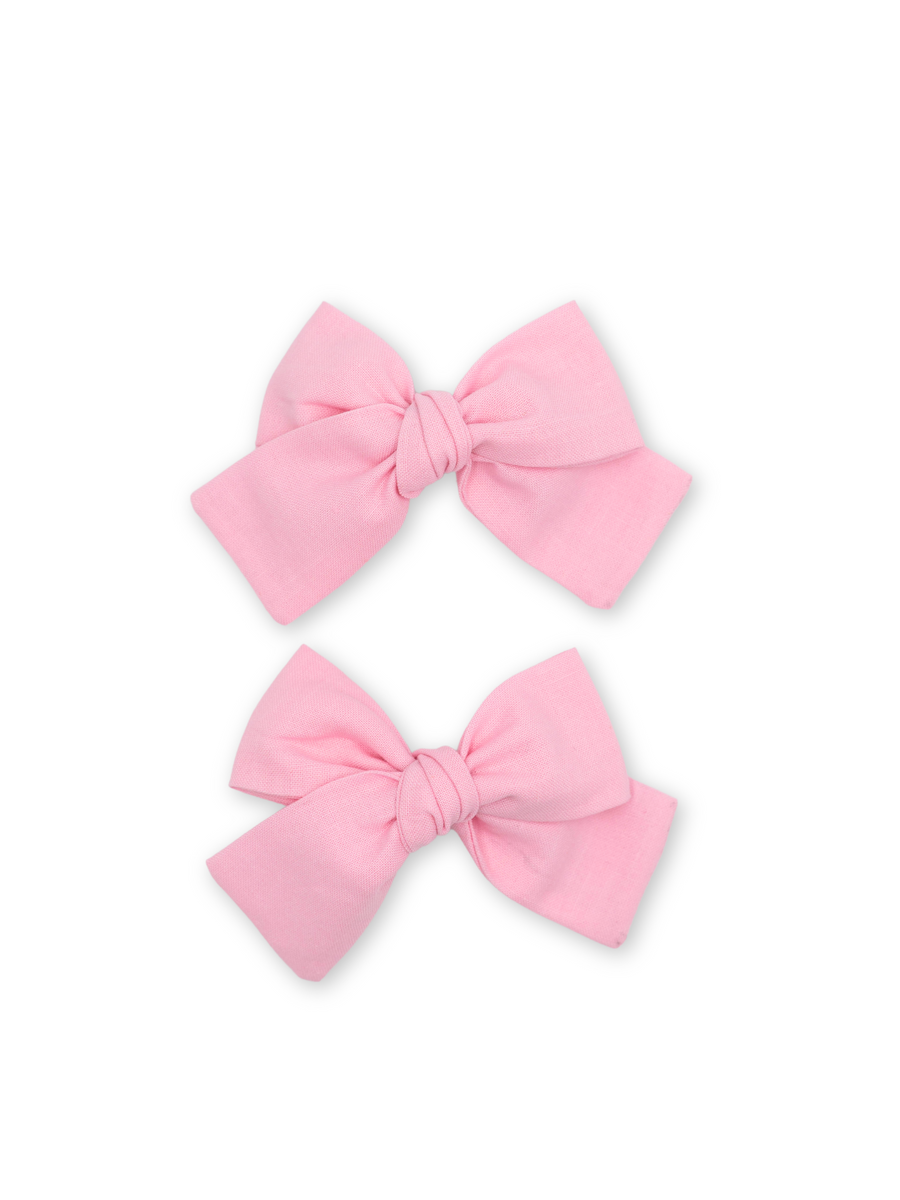 Rosie Mini Pinwheel Pink Bow Set