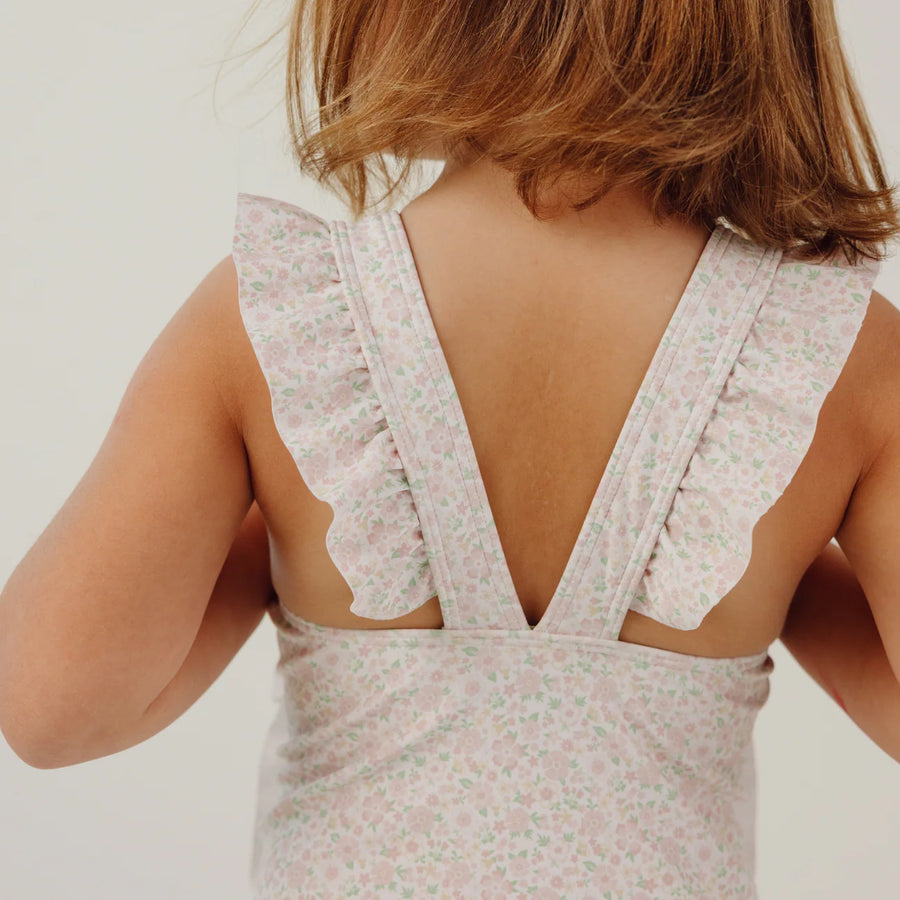 Antique Floral Ruffle Suit