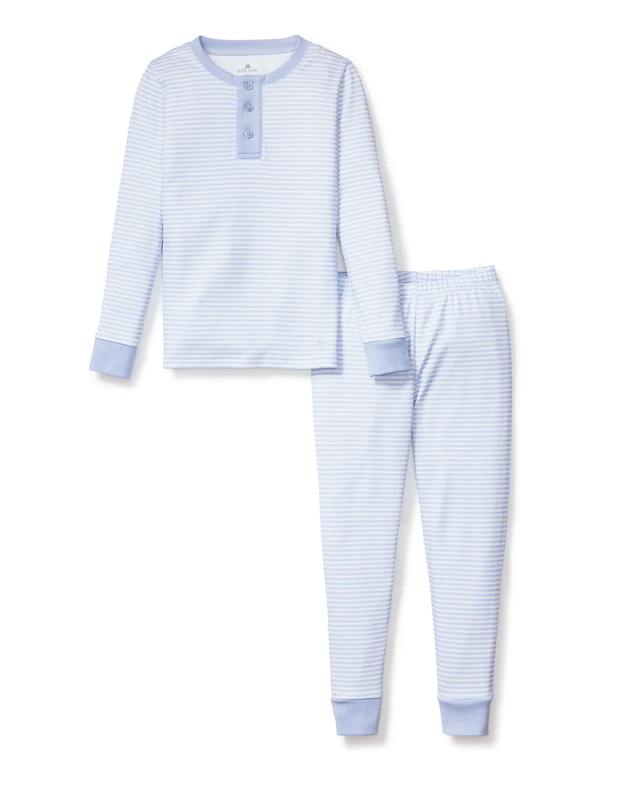 Light Blue Stripe Pajama Set