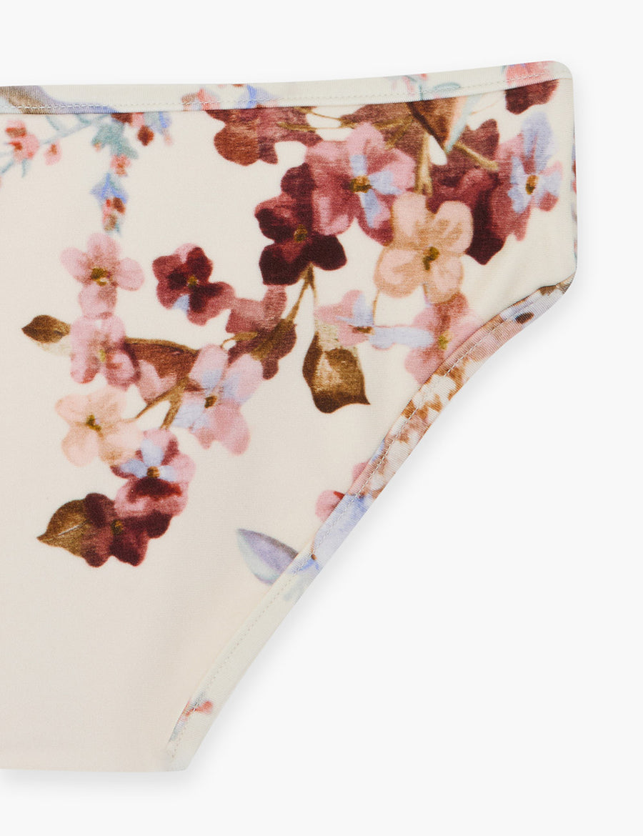 Awaken Ivory Floral Knit Bikini