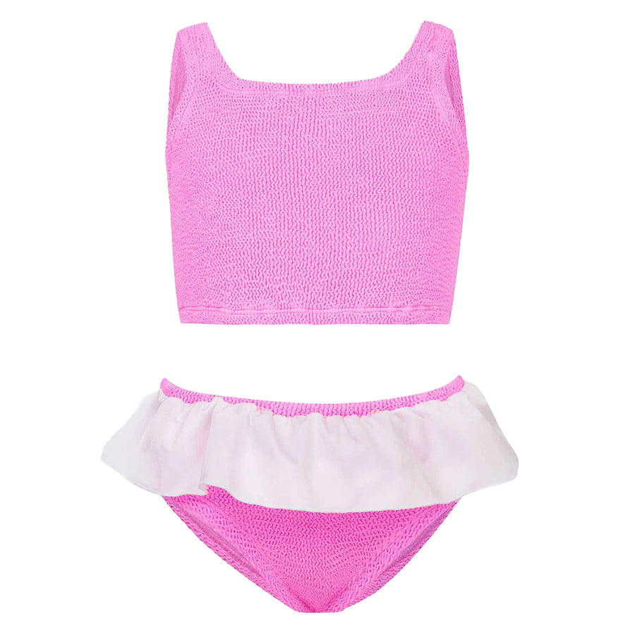 Olive Bubblegum Ruffle Bikini