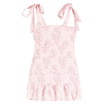 Reine Pink Mini Roses Dress