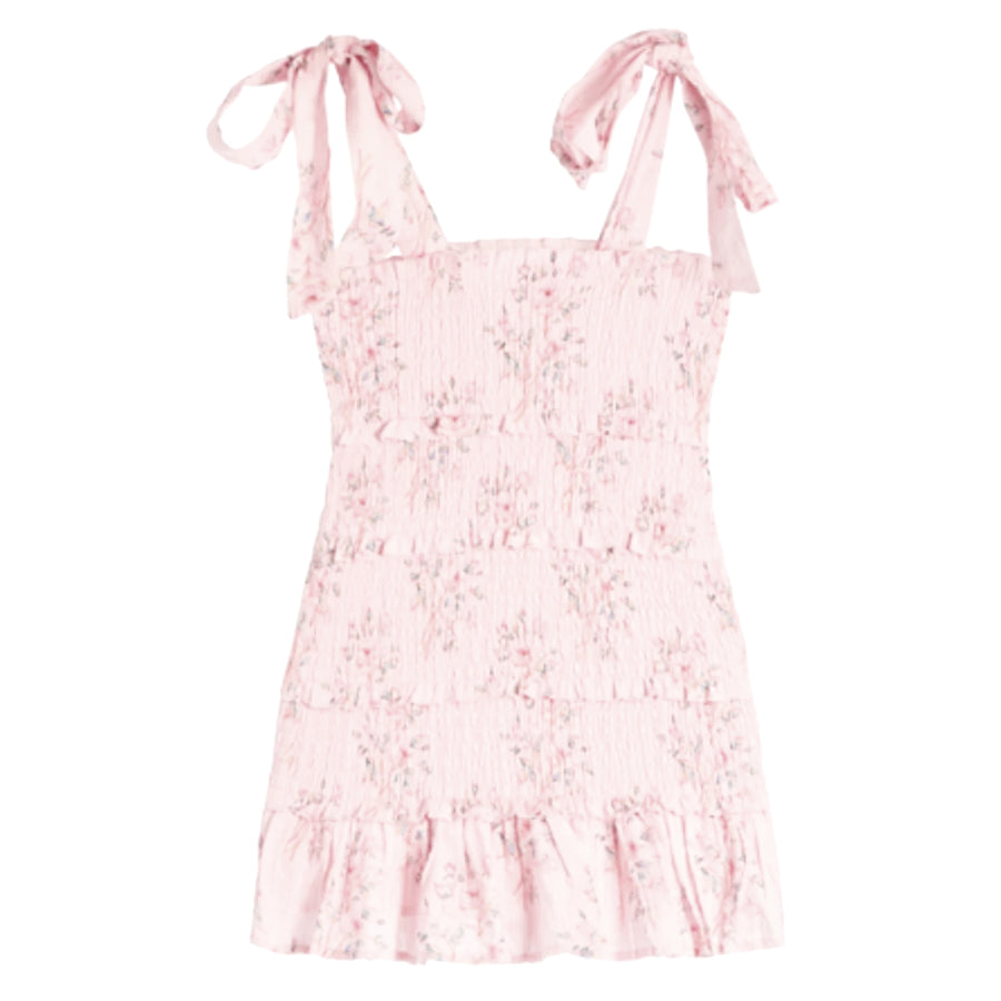 Reine Pink Mini Roses Dress