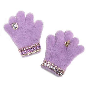 Lavender Dreams Jeweled Gloves