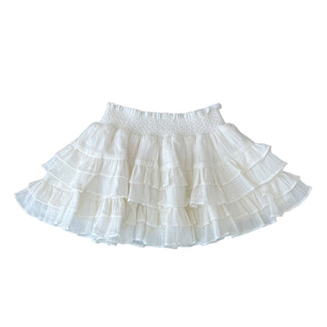 Saline White Lurex Skirt