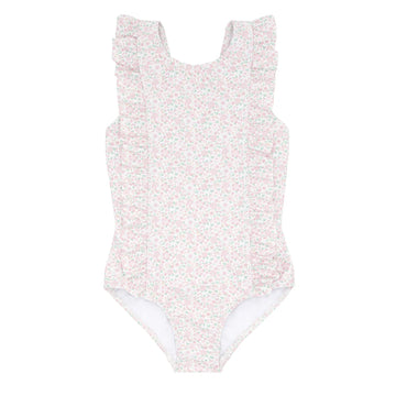 Antique Floral Ruffle Suit