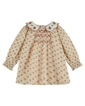 Sorgue Floral Embroidered Baby Dress