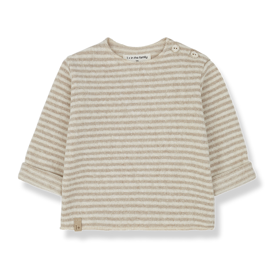 Aubin Striped Beige Set