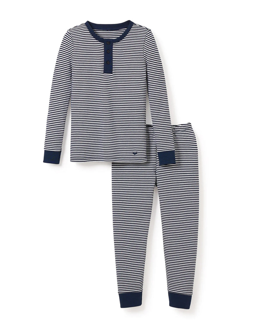 Navy Stripe Pajama Set