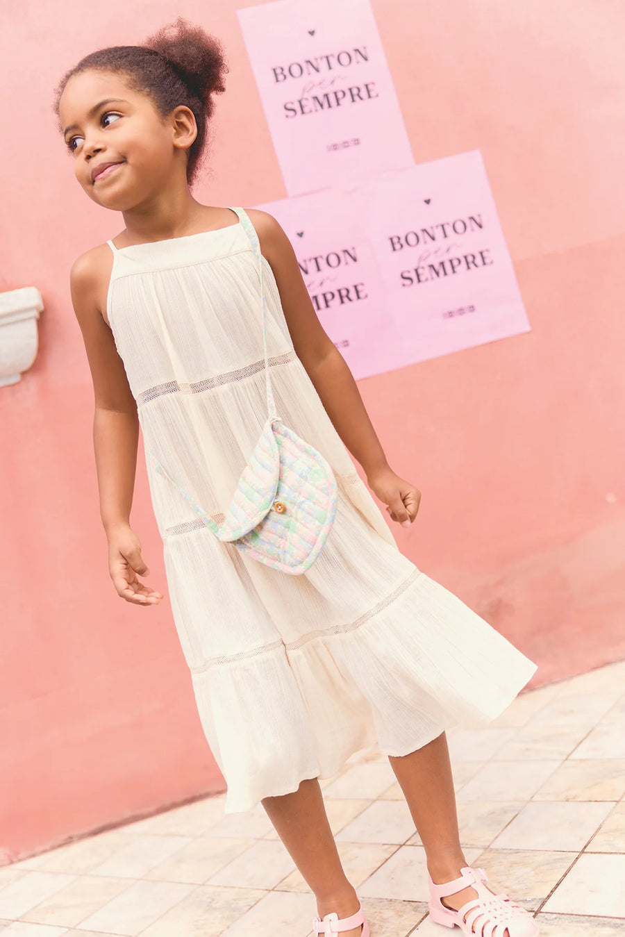 Bonton Calypso Panna Cotta Lace Dress | Les Mini Bonton Calypso Panna Cotta Lace Dress | Les Mini