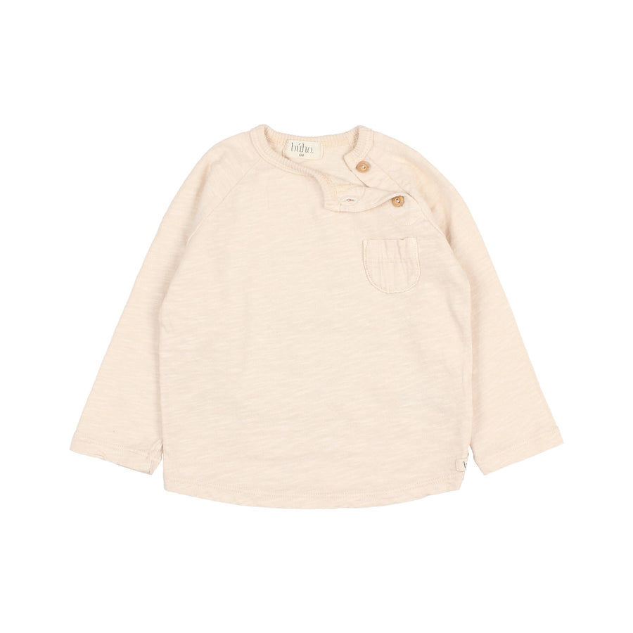 Sand Long Sleeve Baby Pocket T-Shirt